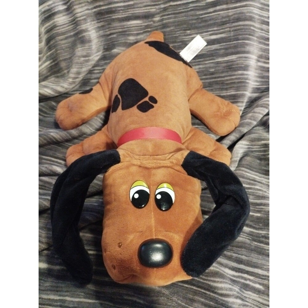 Hasbro 2019 Plush Pound Puppies Large 18" Brown Dog with Red Collar